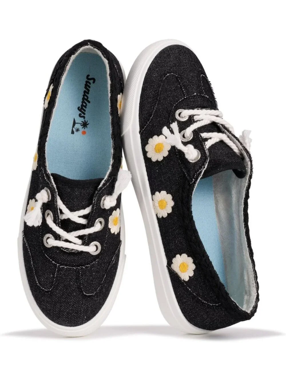 Women's Black Comfortable Memory Foam Insole Non Slip and Lightweight Sneakers